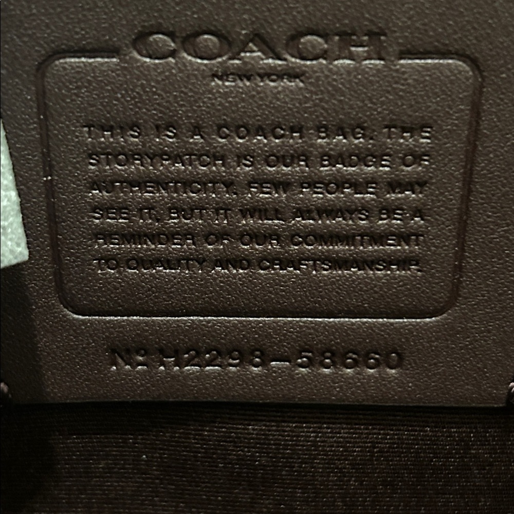 Coach (NWT) Derby Tote in Red/Oxblood - Picture 3 of 16